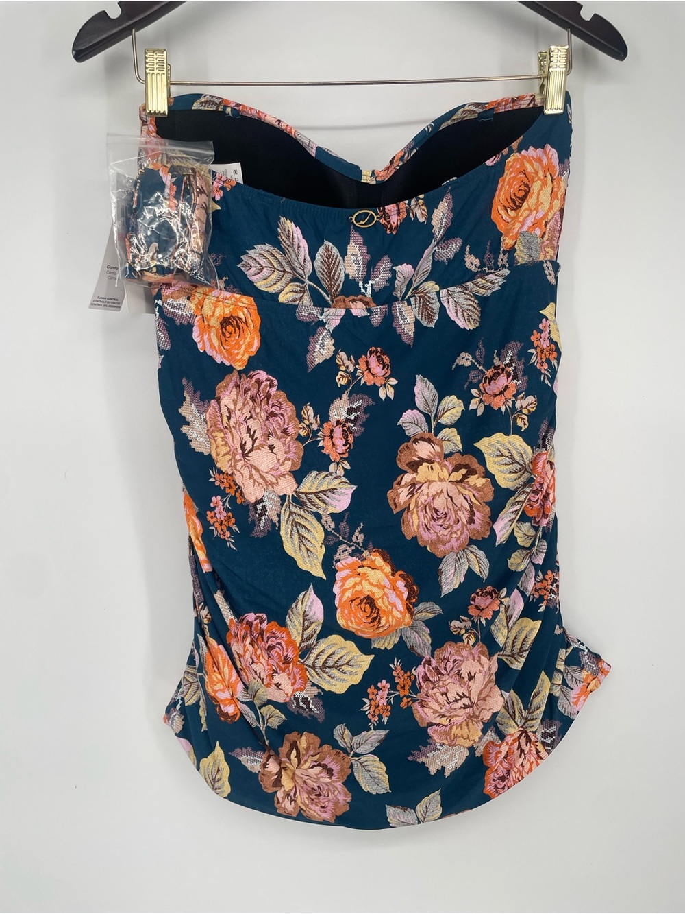 NWT Jantzen Rockin’ Moroccan One Piece Vamp Swimdress Ruched Sides Floral Print - Picture 10 of 11